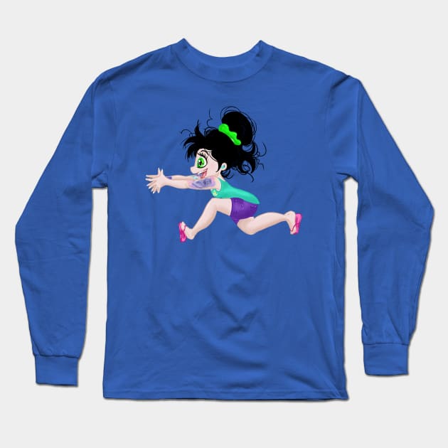 Pocket Summer Princess Long Sleeve T-Shirt by OCDVampire